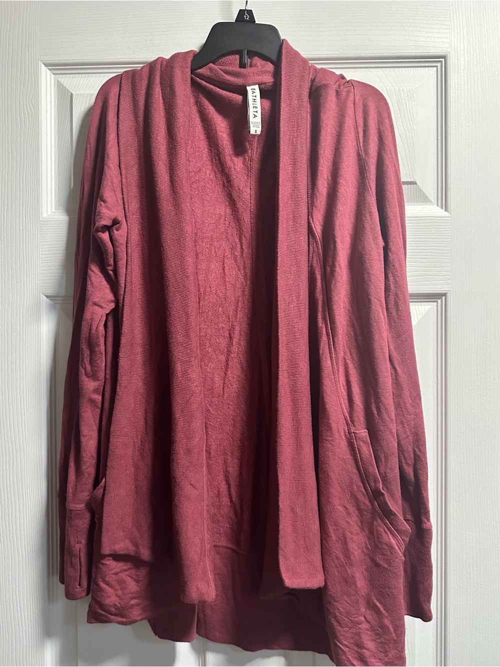 Athleta Dusty Rose Open Cardigan